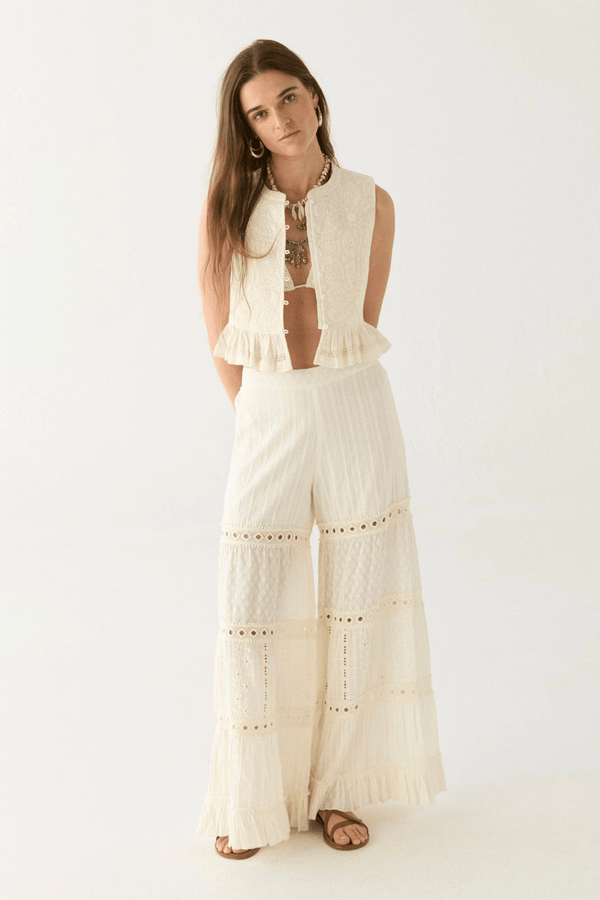 Maison Hotel Rumba Lace Mambo Pant in Caribbean Shell – Dotique
