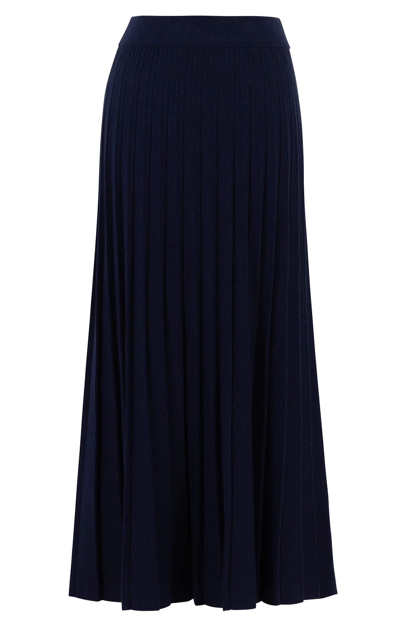 Navy pleated outlet skirt