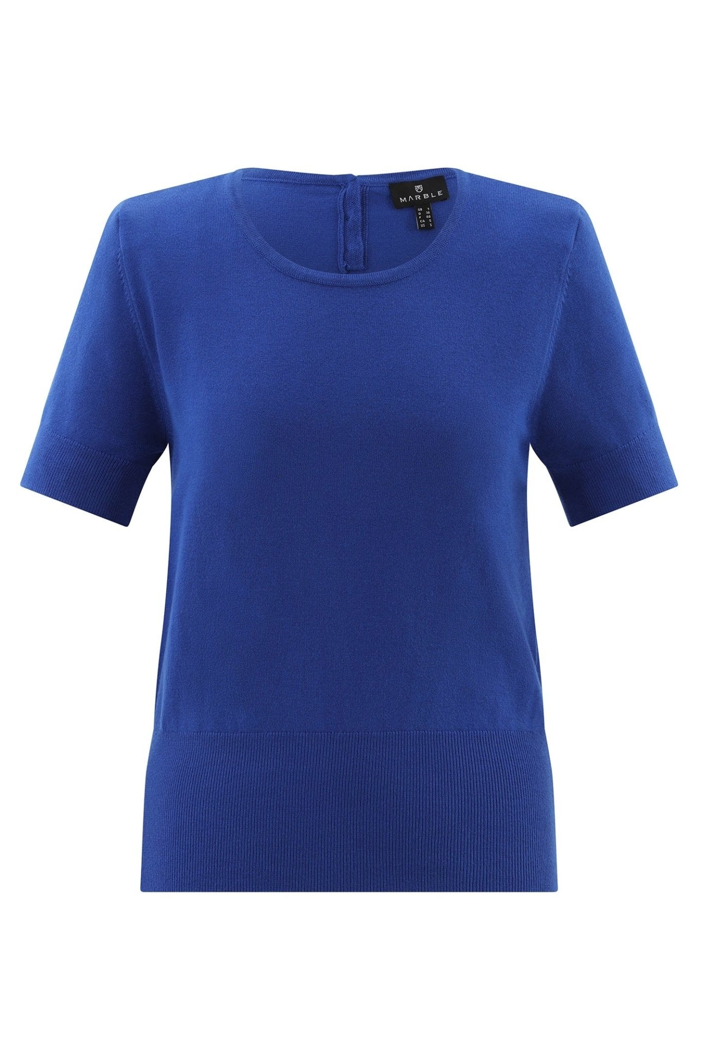Marble 7512 153 Short Sleeve Jumper Royal Blue - Dotique