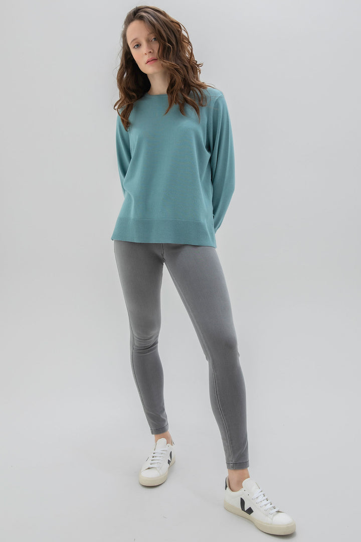 Marble 7530 Jumper Col 223 Teal - Dotique