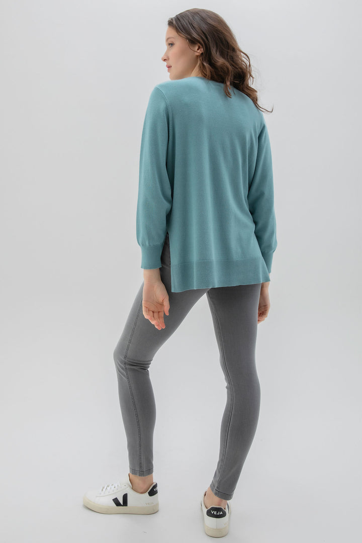 Marble 7530 Jumper Col 223 Teal - Dotique