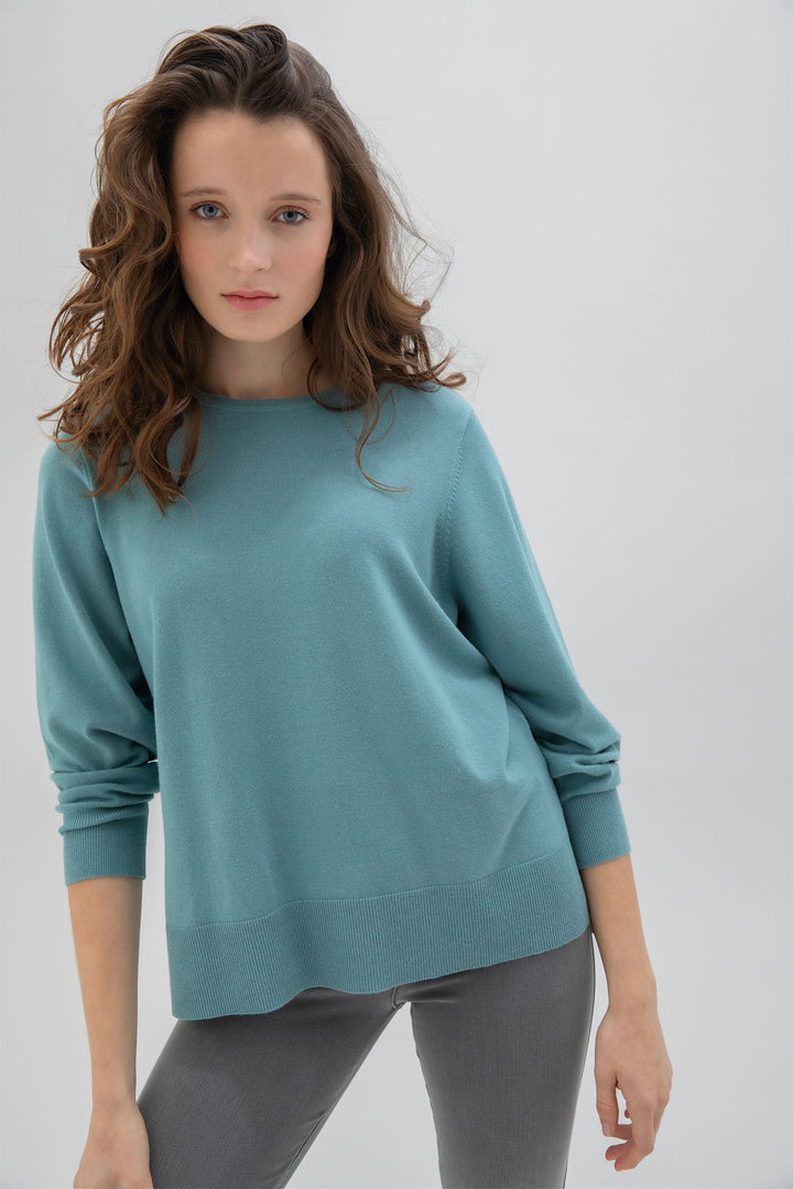 Marble 7530 Jumper Col 223 Teal - Dotique