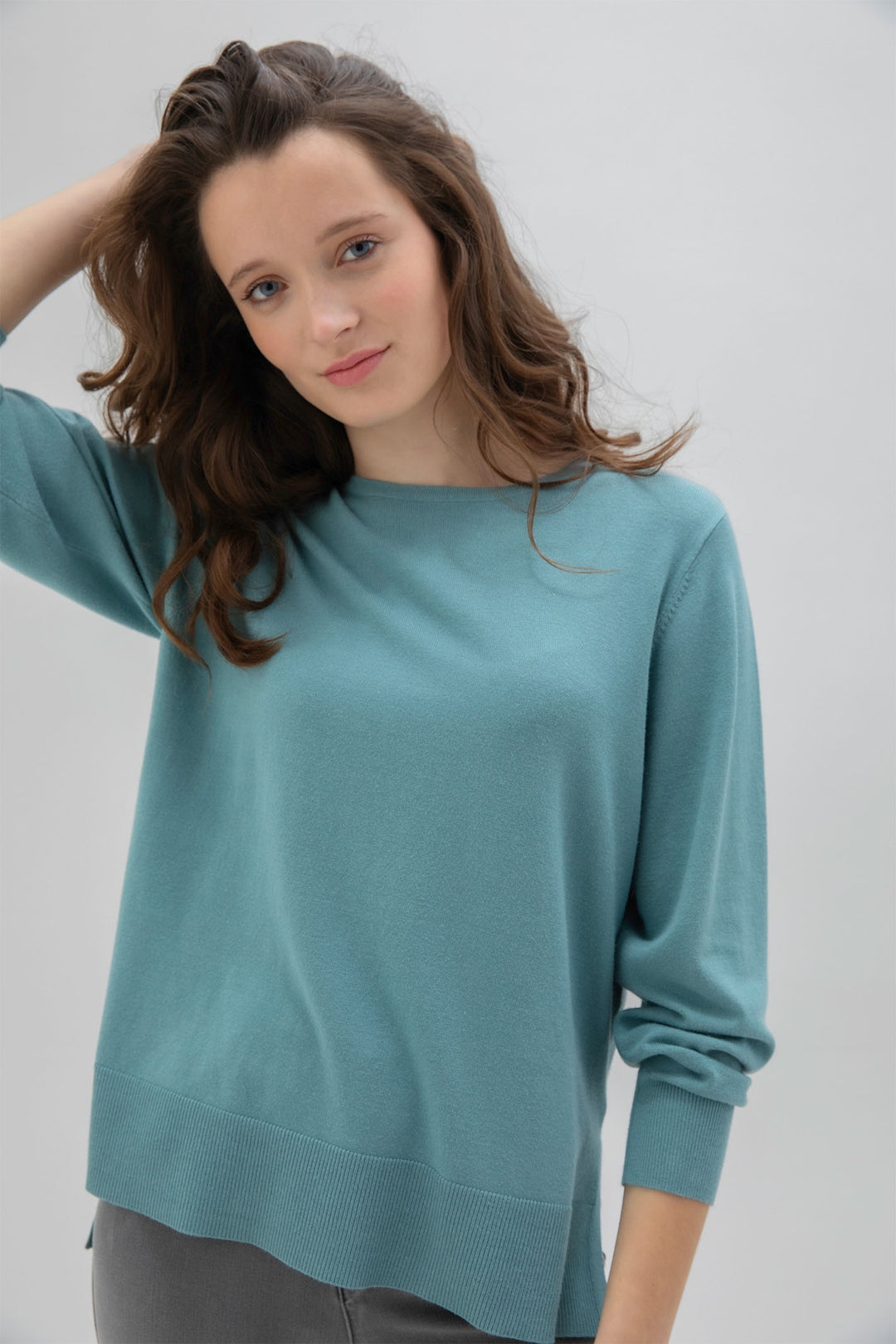 Marble 7530 Jumper Col 223 Teal - Dotique