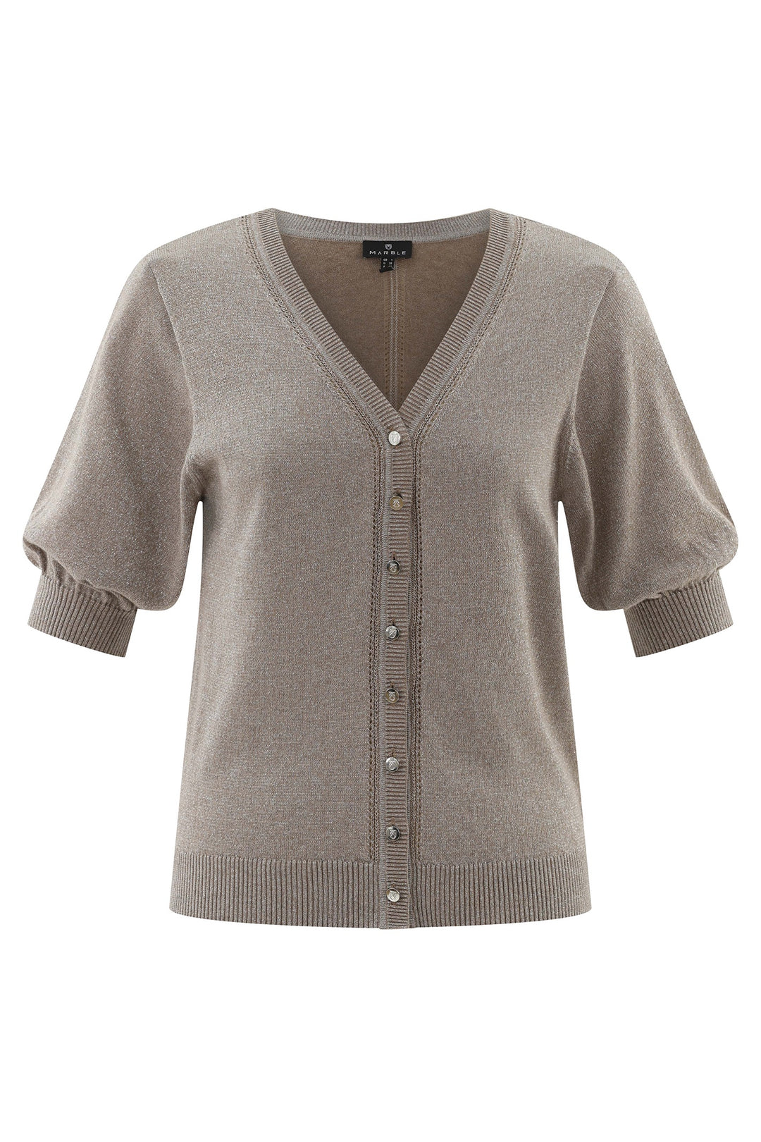 Marble 7870 122 Reversible Cardigan Jumper Brown - Dotique