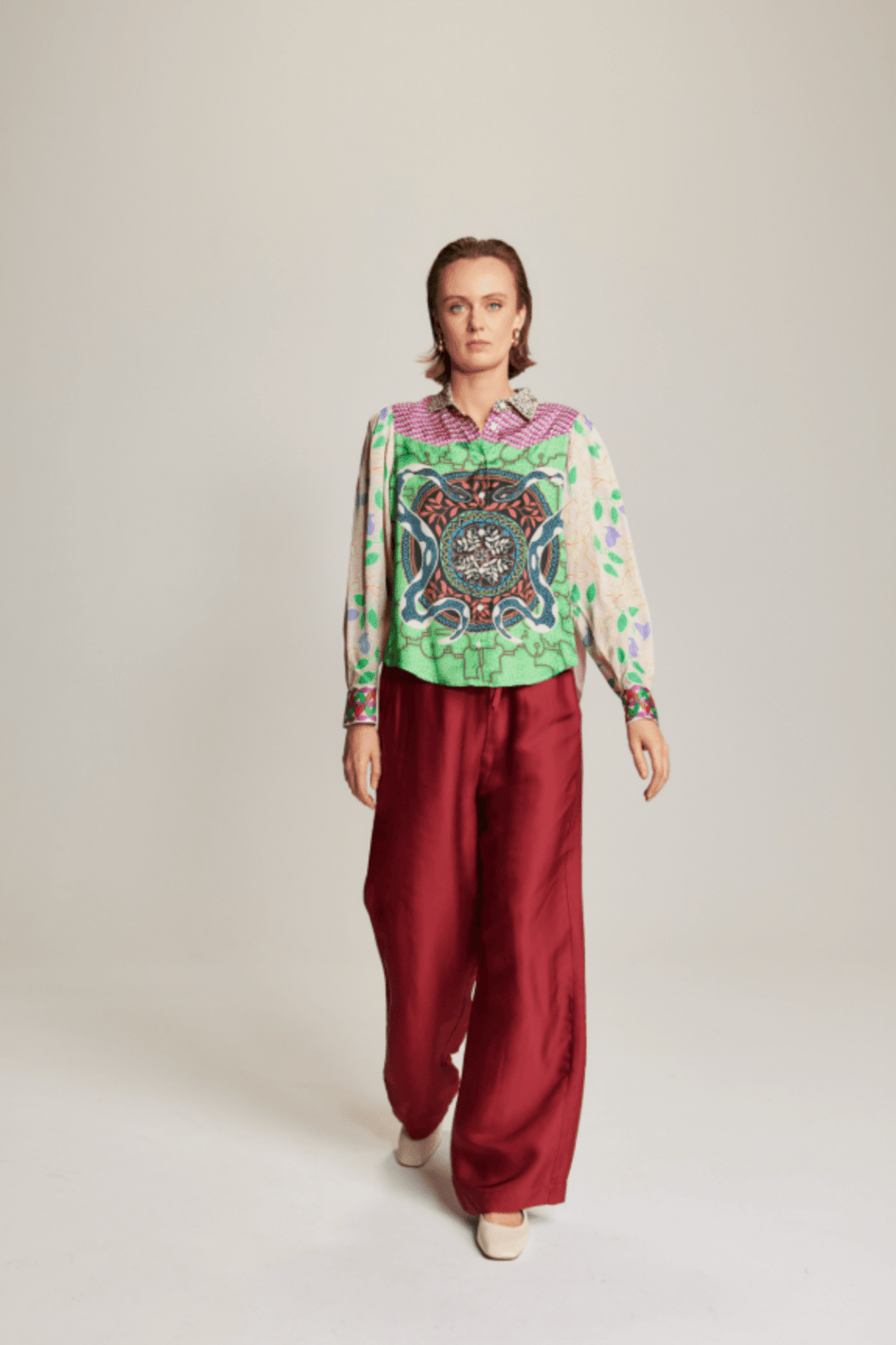 Me369 Grace Cropped Shirt – Shipibo - Dotique - Me369
