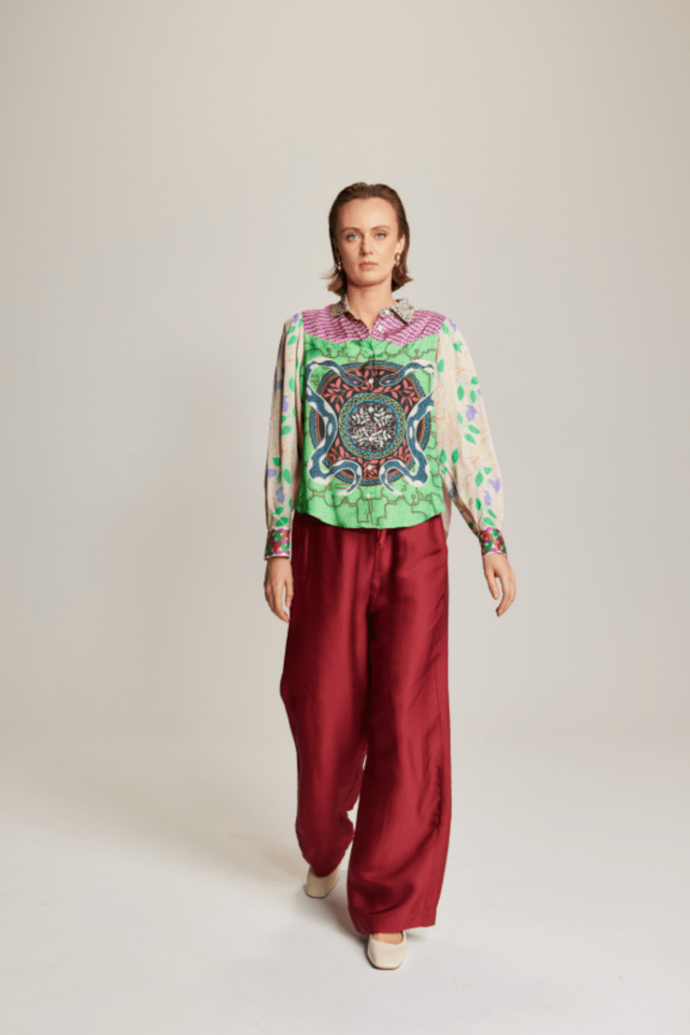 Me369 Grace Cropped Shirt – Shipibo - Dotique - Me369