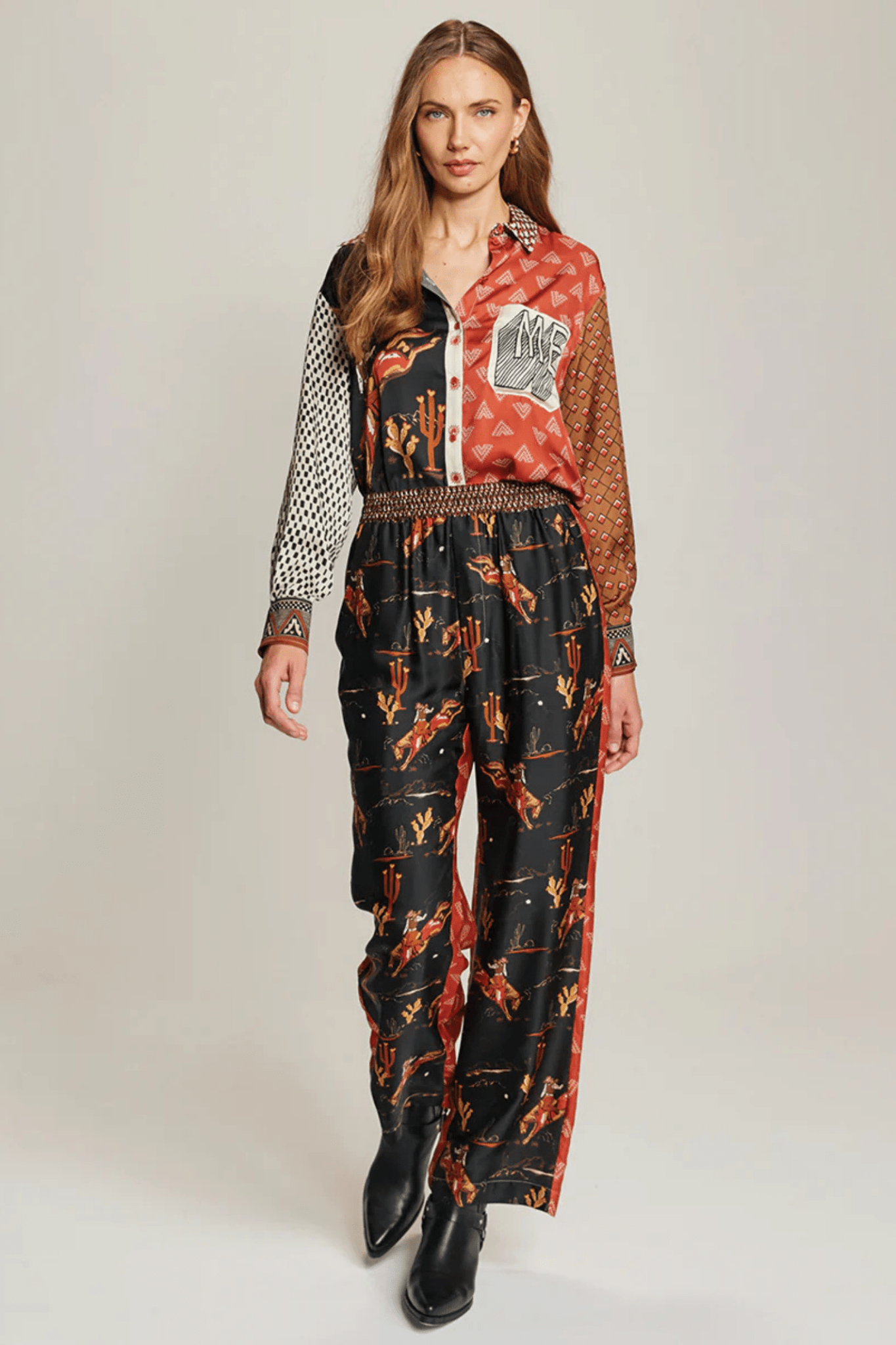 Me369 Isabel Printed Shirt - Rodeo - Dotique - Me369