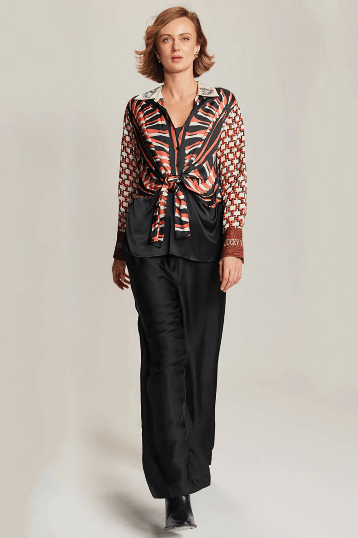 Me369 Reyna Tie Waist Shirt - Rodeo - Dotique - Me369