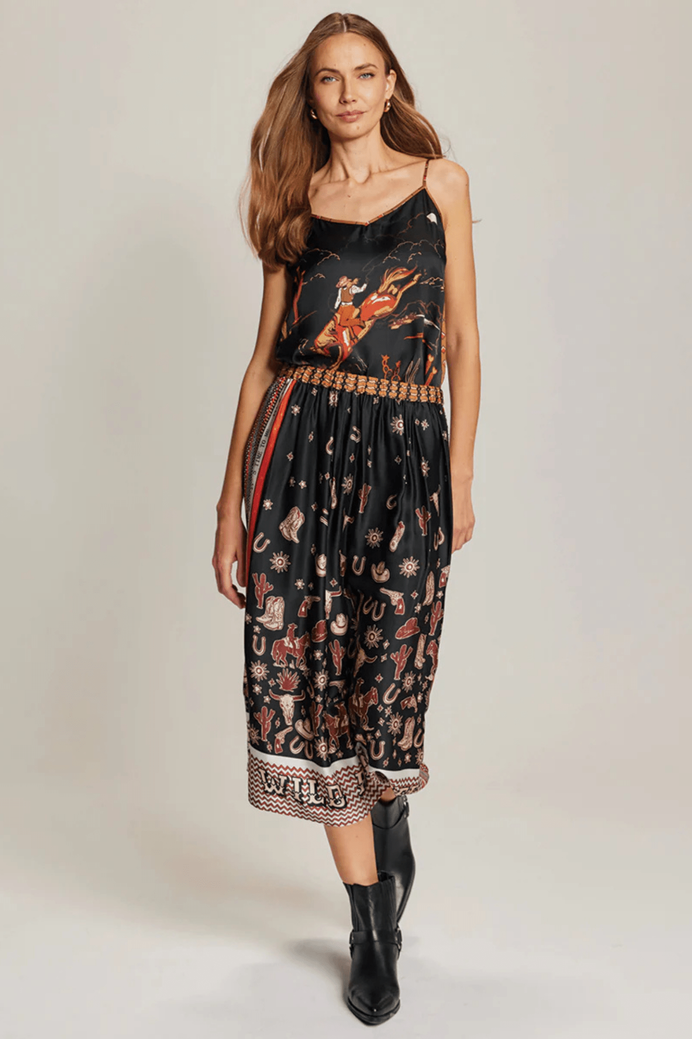Me369 Vanessa Midi Skirt - Rodeo - Dotique - Me369