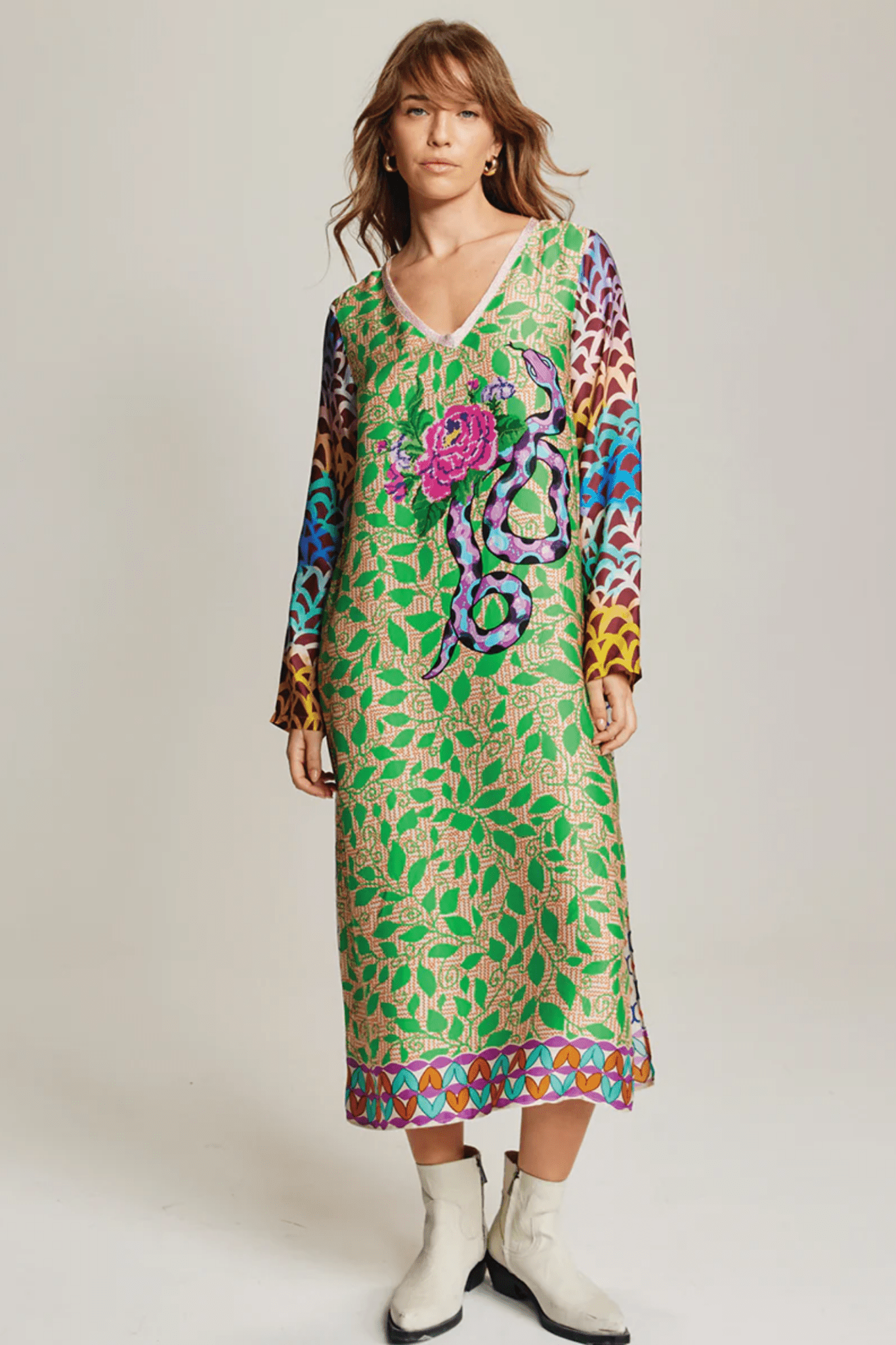 Me369 Violet VNeck TDress – Shipibo - Dotique - Me369