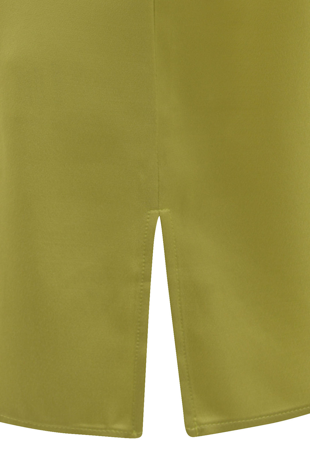 Milano 41-6976-6013 Lime Green Round Neck Short Sleeve Satin Top - Dotique