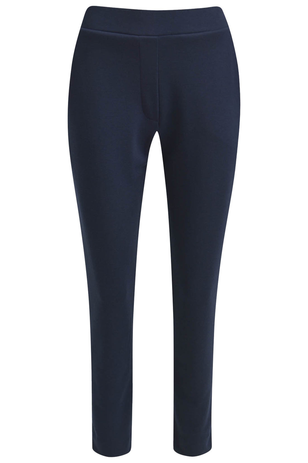 Milano 43-5433-2206 Navy Trousers Elastic Waist Slim Leg - Dotique