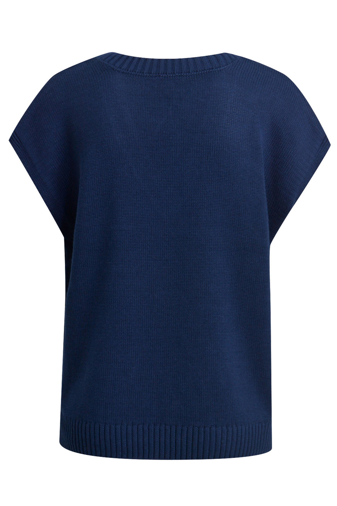 Milano 45-5208-9700 V-Neck Navy Top - Dotique