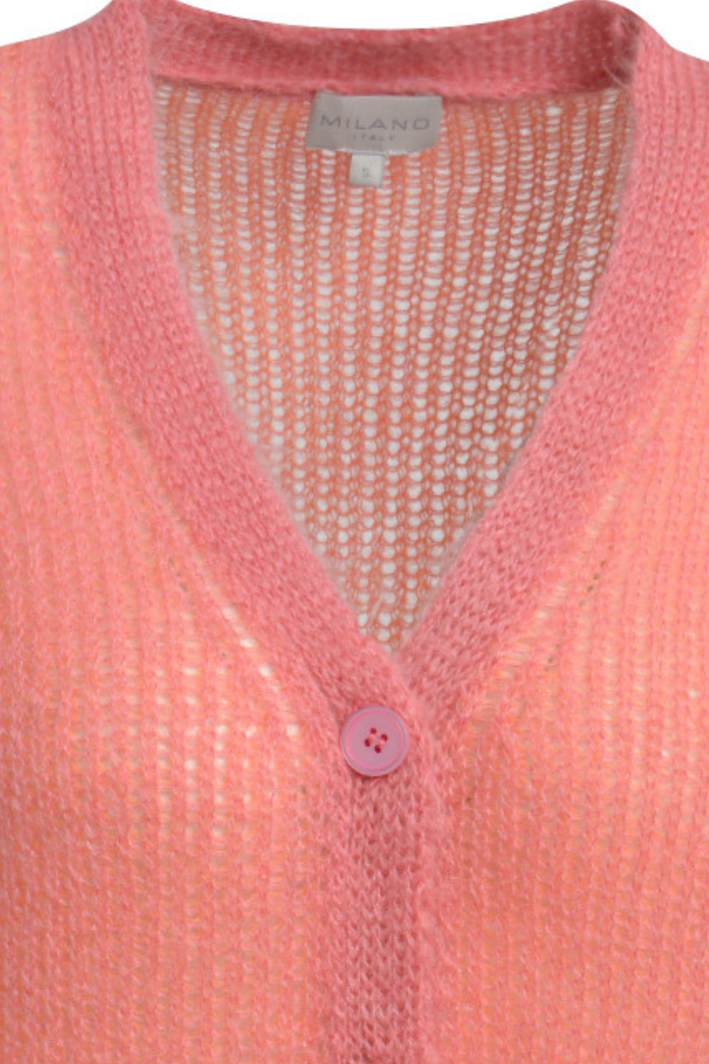 Milano Italy Mohair Blend Sleeveless Vest 61 - 5138 - 9180 – Neon Coral (423) - Dotique - MILANO