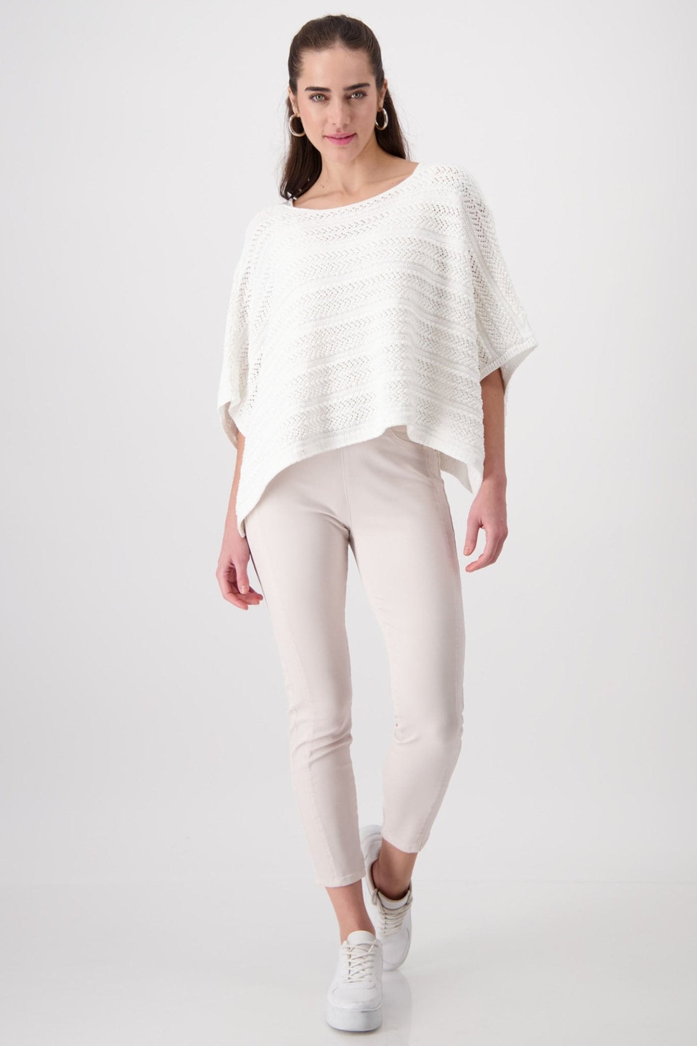 Monari 408411 Peanut Taupe Pull-On Trousers - Dotique