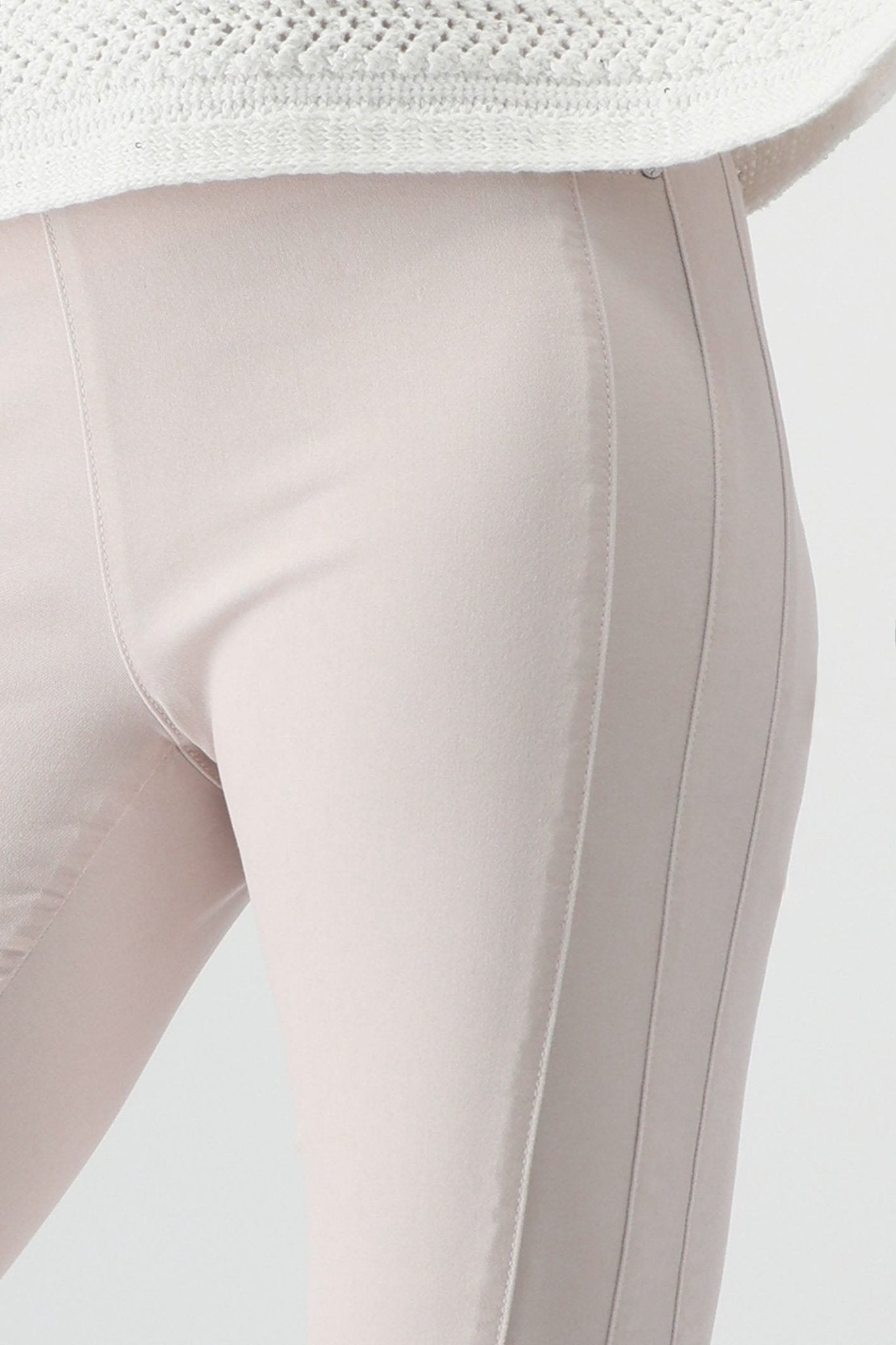 Monari 408411 Peanut Taupe Pull-On Trousers - Dotique