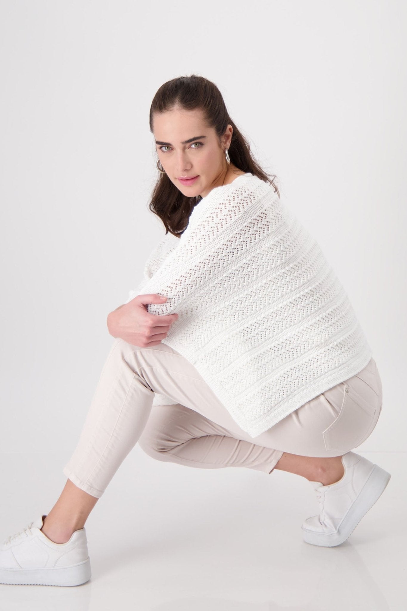 Monari 408411 Peanut Taupe Pull-On Trousers - Dotique