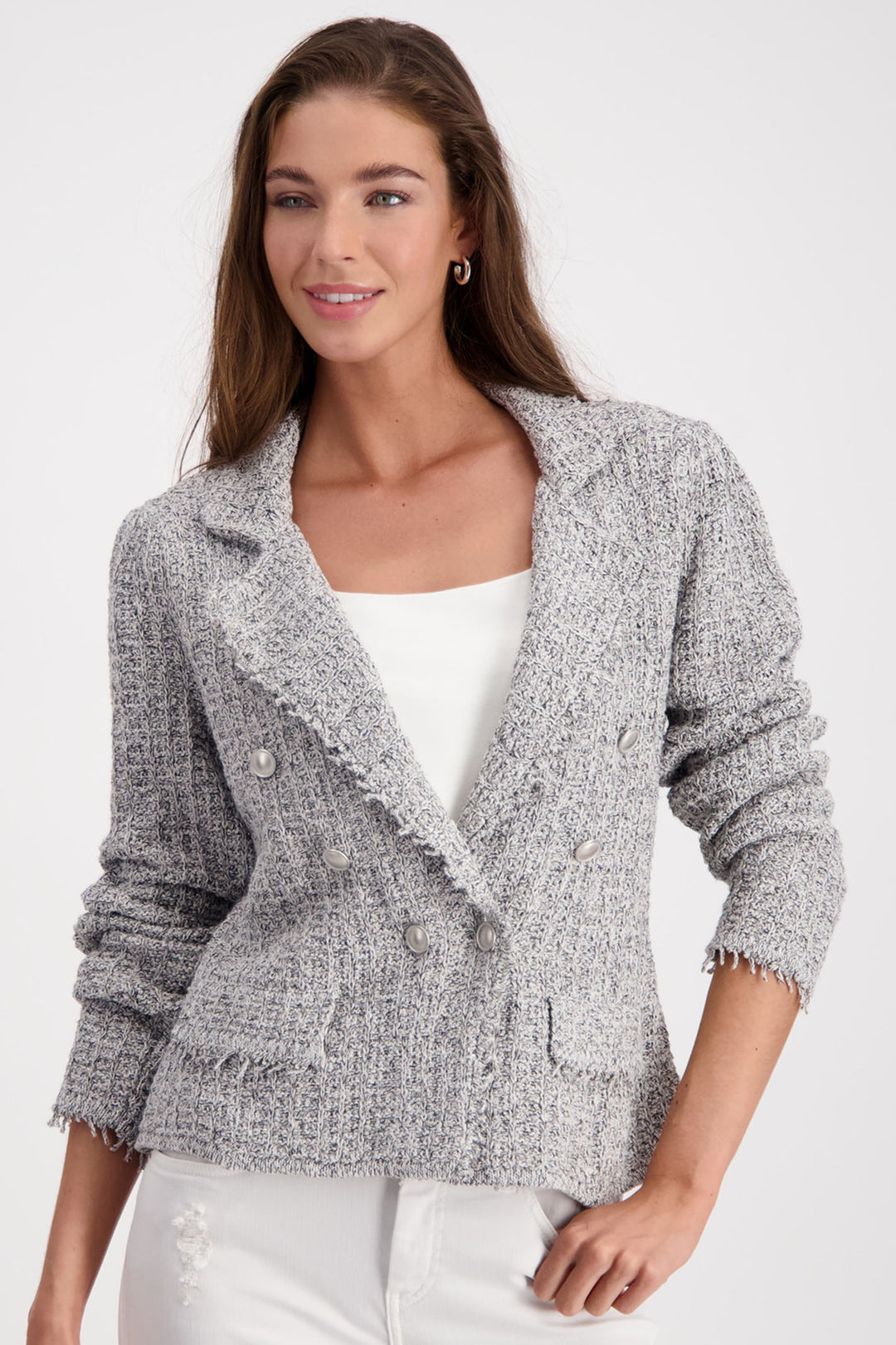 Monari 408488 Cloudy Grey Blazer - Dotique