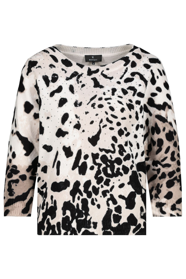 monari-409256-leopard-print-round-neck-jumper-beige-Dotique-