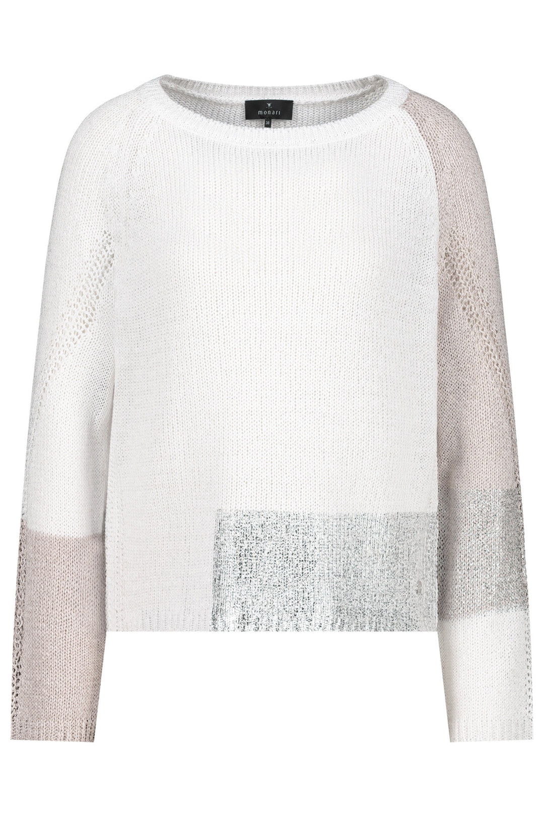 Monari 409302 Off White Beige Jumper - Dotique