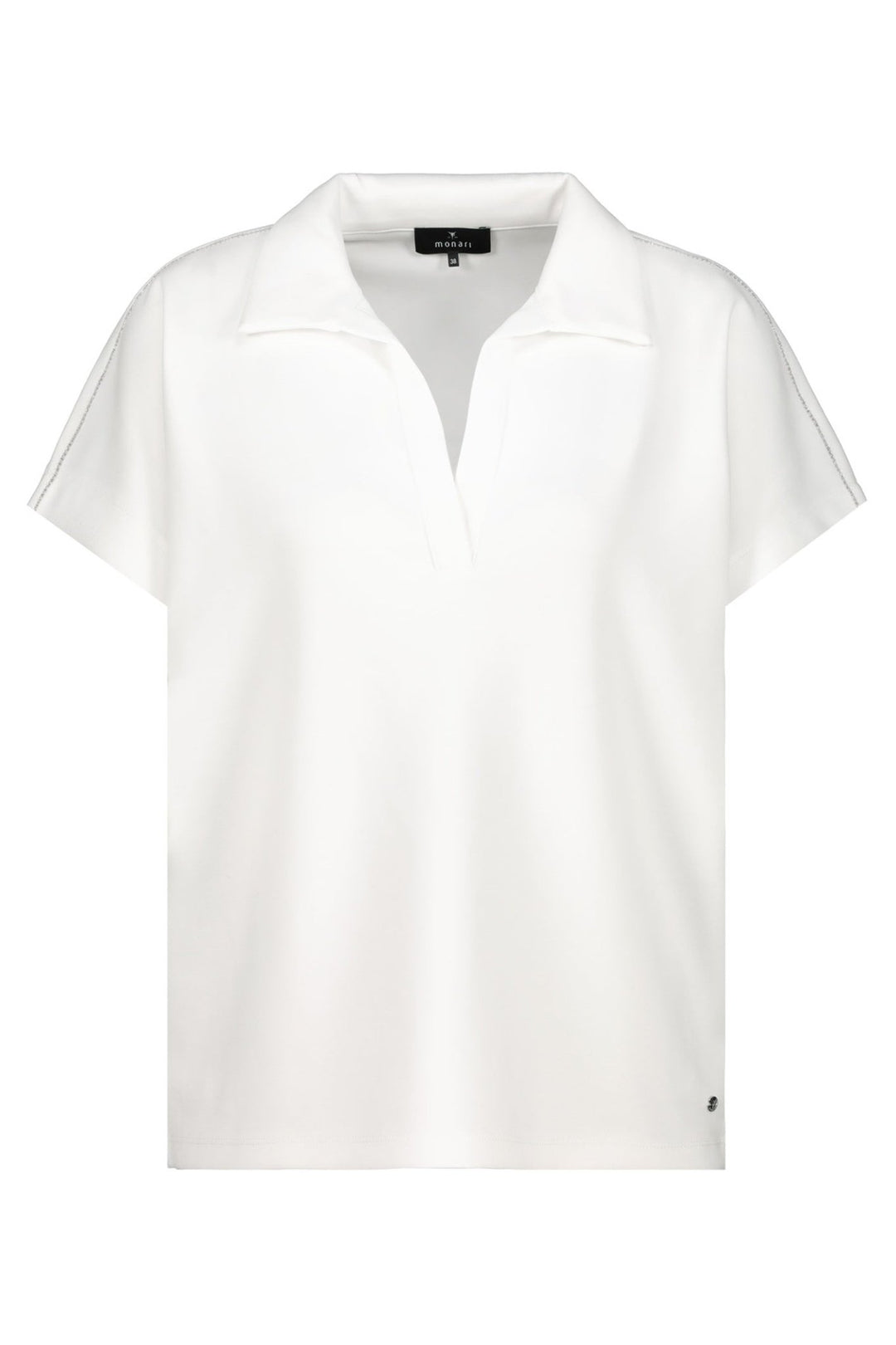 Monari 409535 Off-White Polo Sweatshirt - Dotique