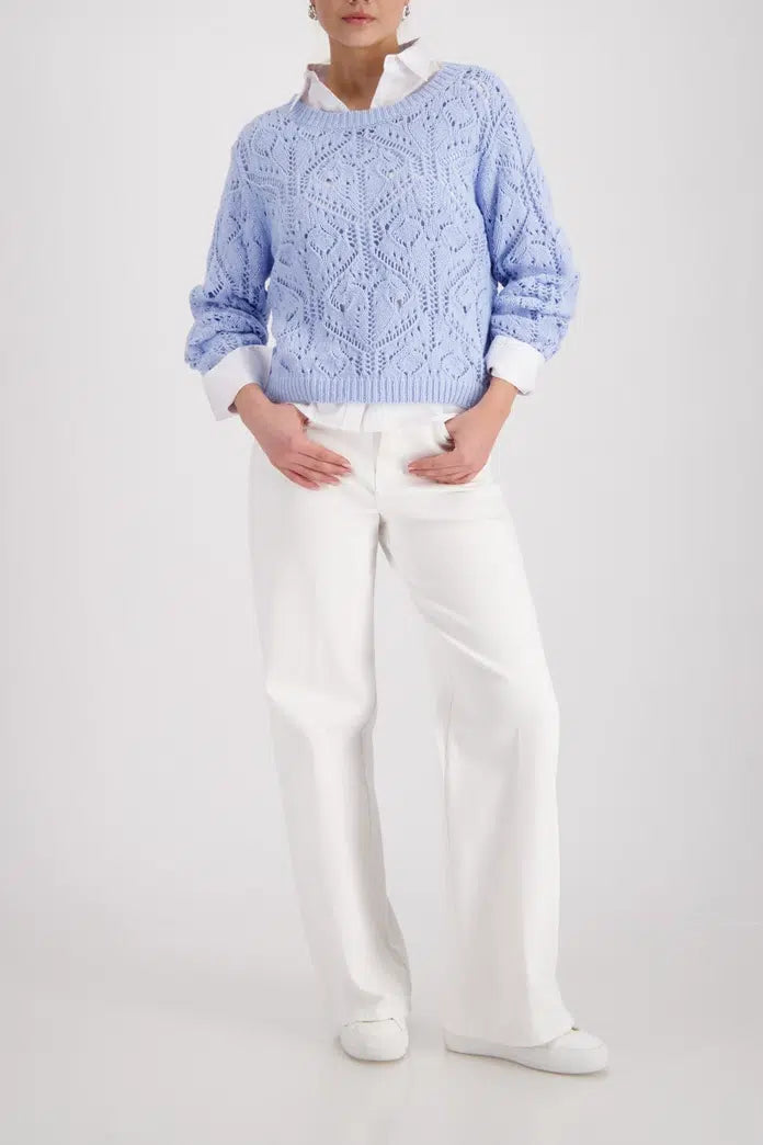 Monari 410303 Light Sky Blue jumper, model detail