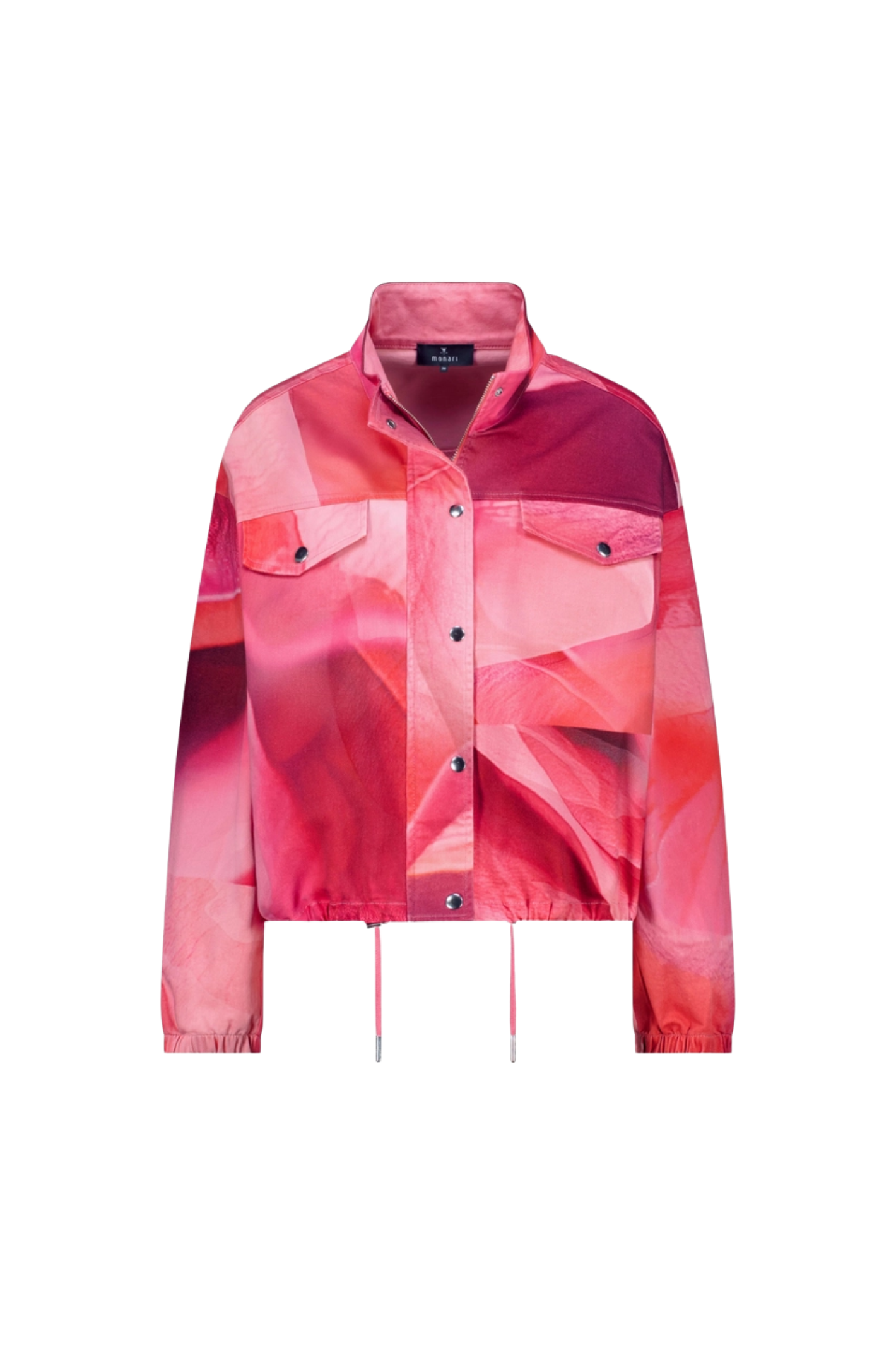 Monari 410331 All Over Pattern Jacket Spring Flower by Monari in vibrant pink shades, shop Monari at Dotique.