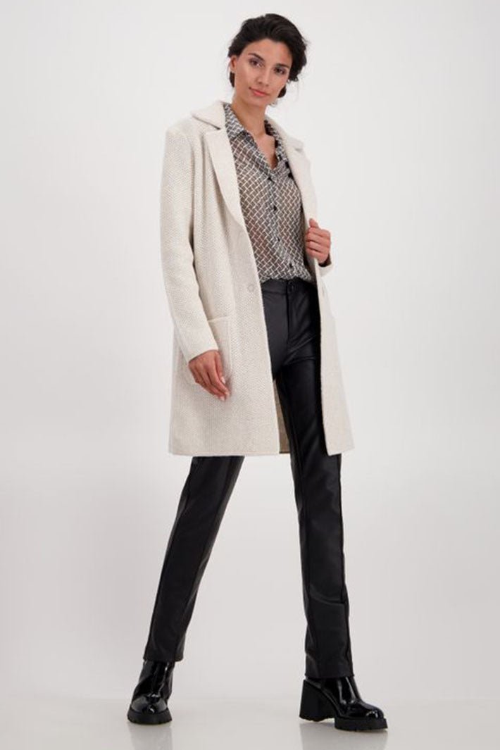 Monari 807261 Champagne Longline Jacket - Dotique