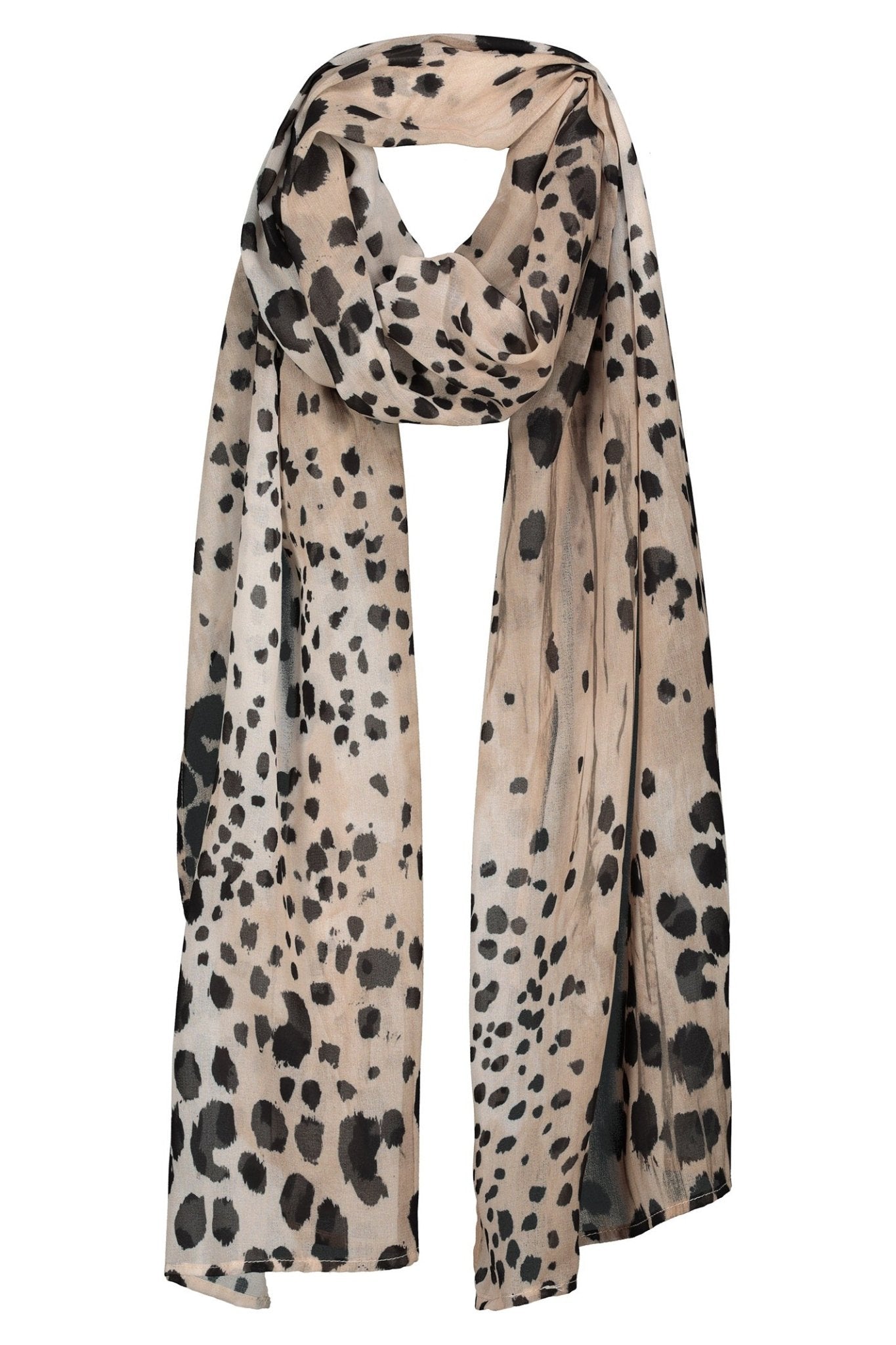 Monari 808737 All - Over Leopard Scarf – Cashmere Tones - Dotique - Monari