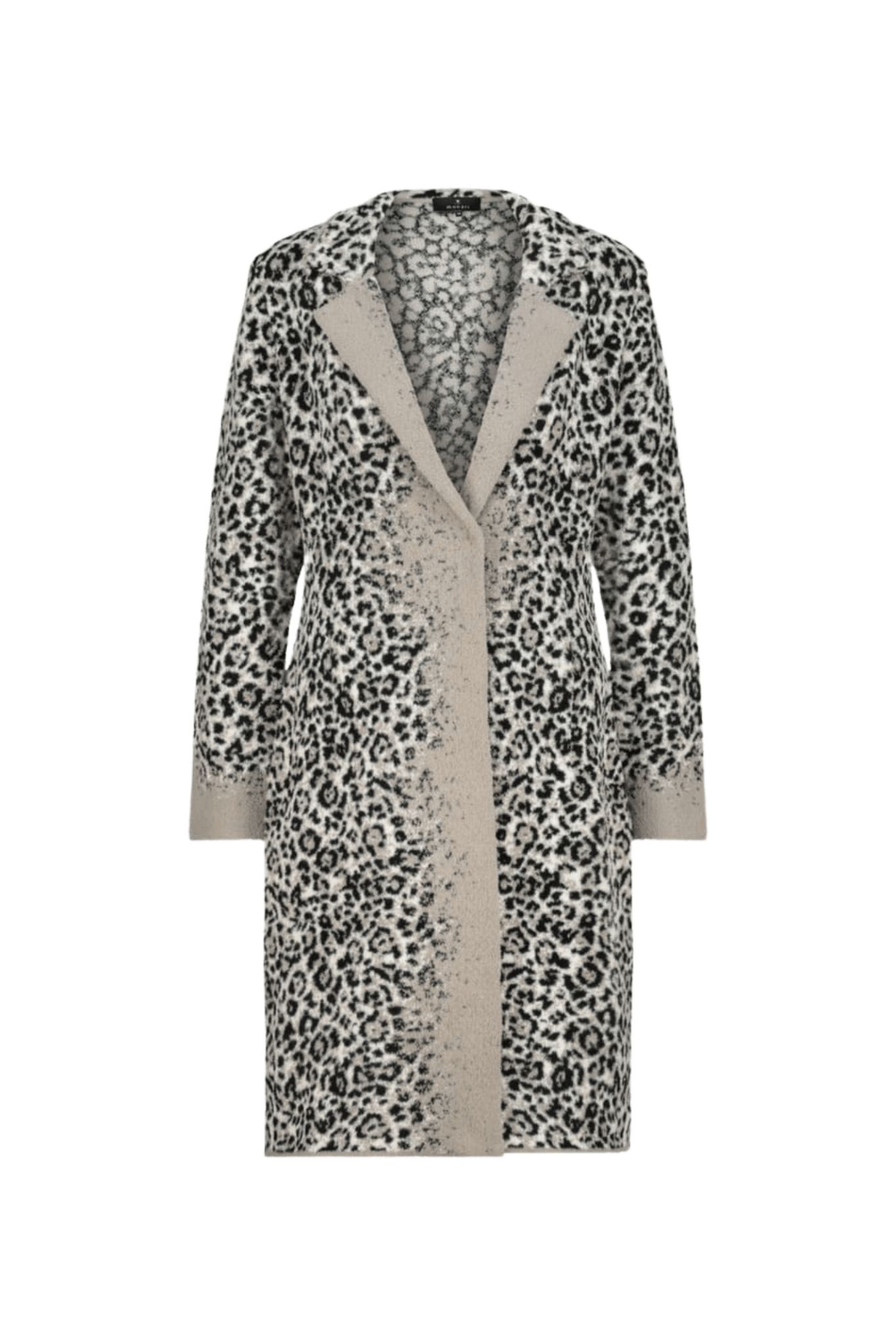 Monari 808994 Longline Knit Coat – Leopard - Dotique - Monari