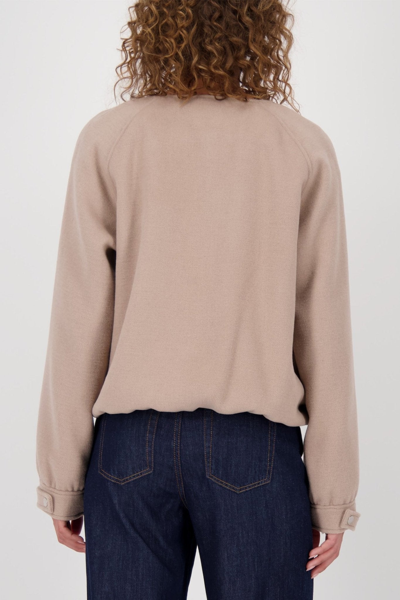 Monari 809162 Truffle Taupe Bomber - Style Knit Jacket - Dotique - Monari