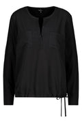 Monari 809190 Black Embellished Jersey Blouse - Dotique - Monari