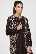 Monari 809888 Long Leopard Jacquard Cardigan – Black Coffee Shop Monari at Dotique