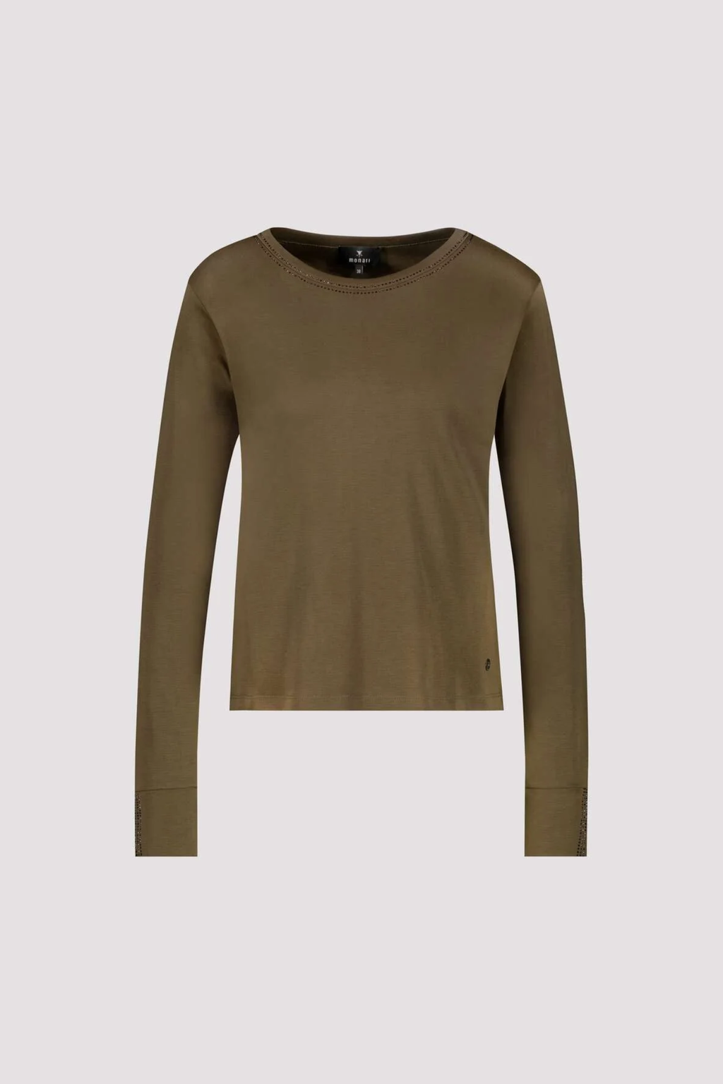 Monari 810053 Olive Cotton Jumper
