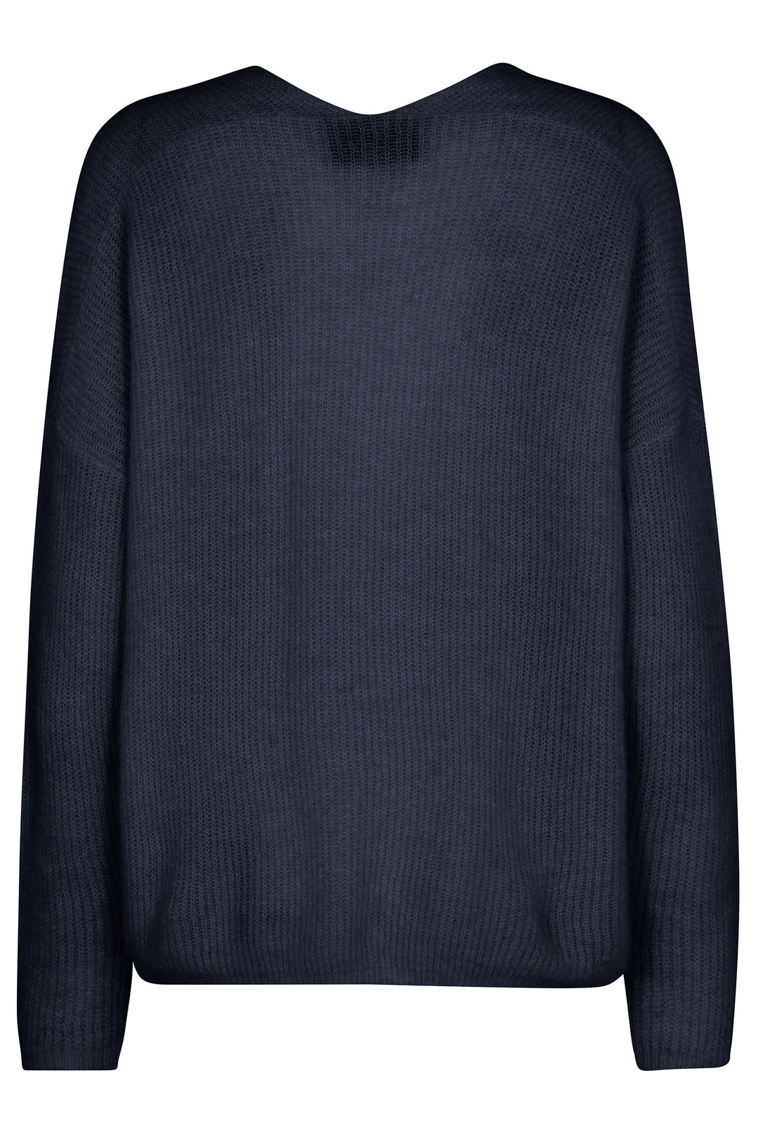 Mos Mosh 153900 Salute Navy Thora V-Neck Knit Jumper - Dotique