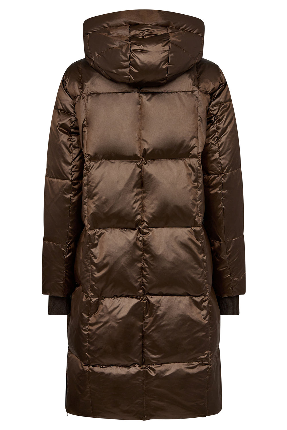 Mos Mosh 154370 Brown Rain Drum Nova Metallic Down Jacket Coat - Dotique