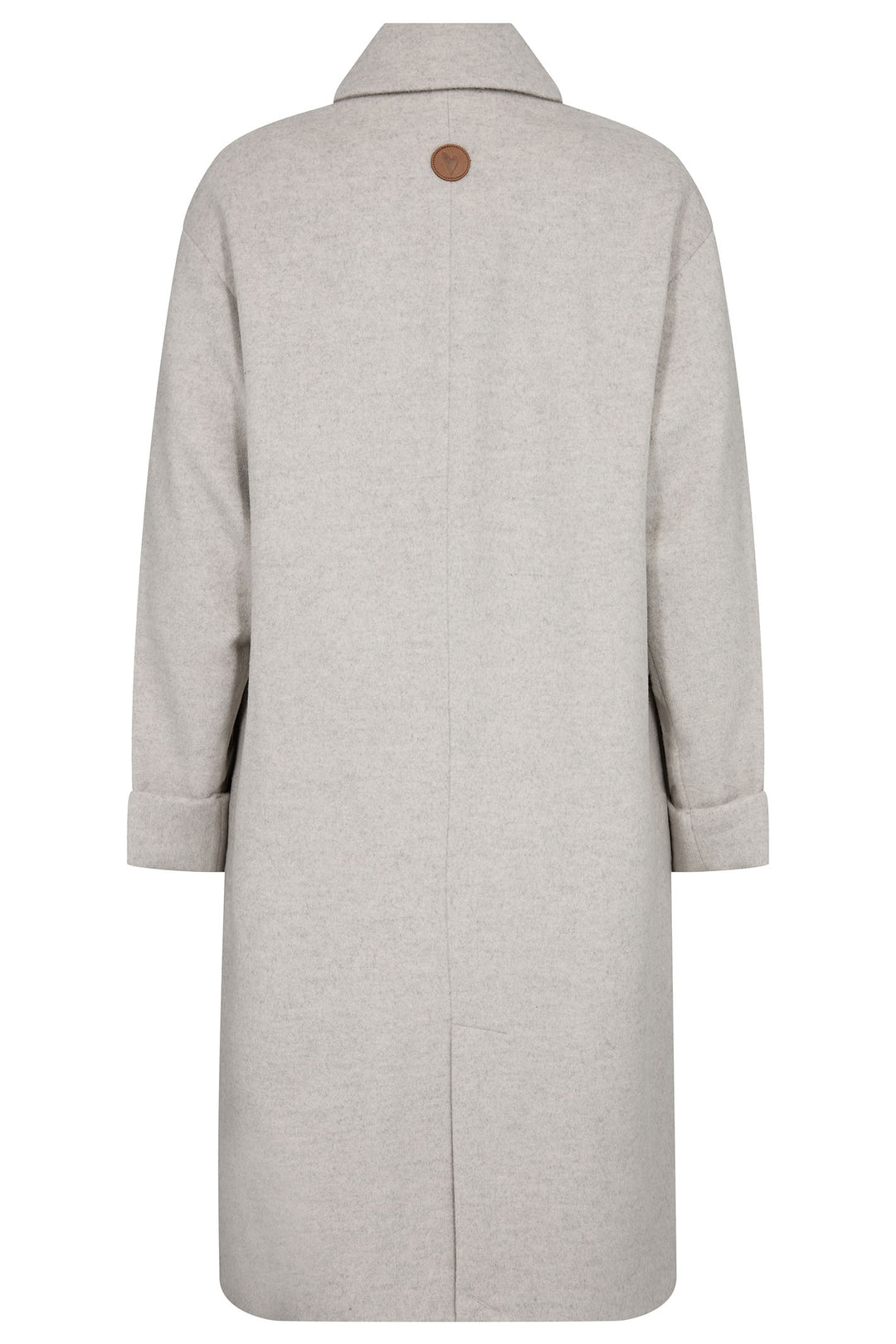 Mos Mosh 155530 Ecru Grey Venice Wool Coat - Dotique