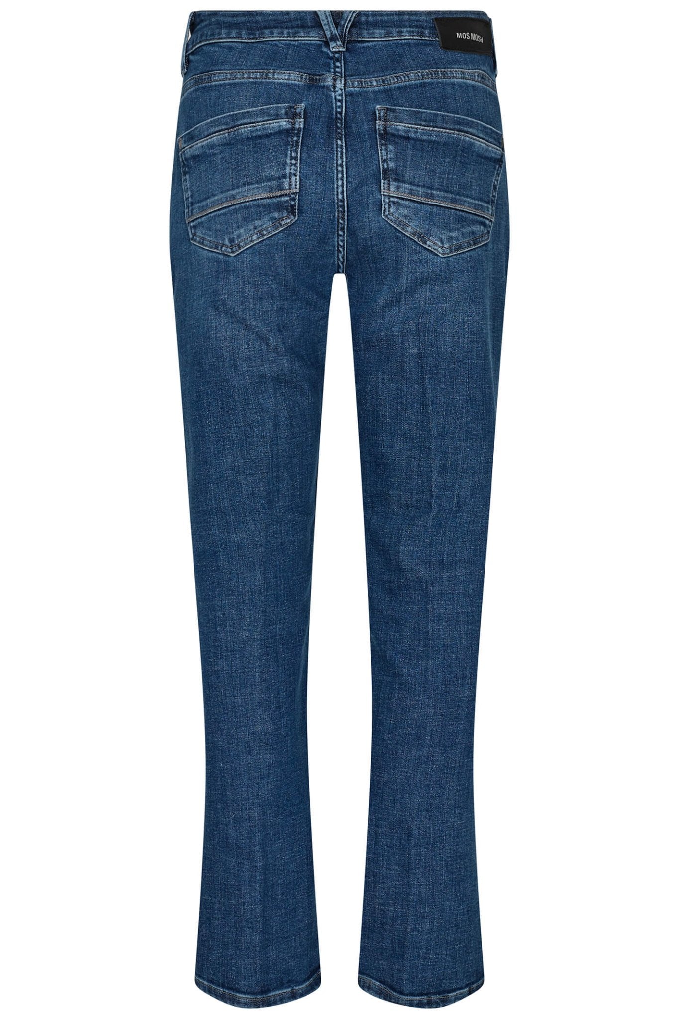 Mos Mosh 155660 MMeverest Blue Dark Ave Flare Fit Jeans - Dotique Chesterfield