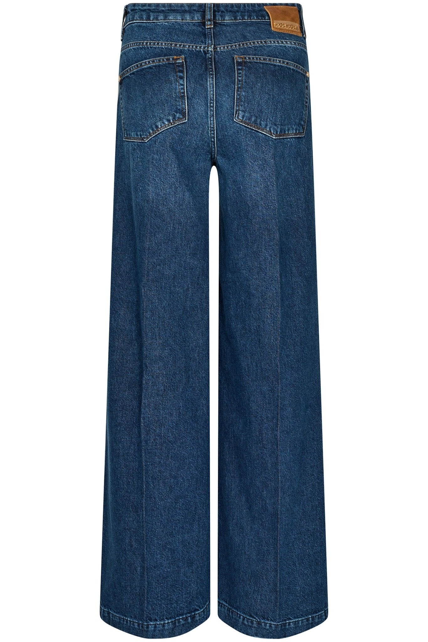 Mos Mosh 156820 MMColette Sassy Blue Denim Wide Leg Jeans - Dotique