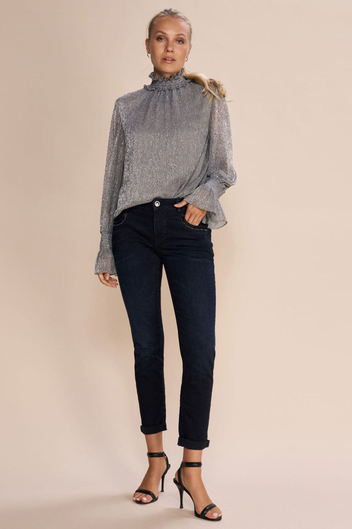 Mos Mosh 158540 MMNaomi Dark Blue Imera Jeans - Dotique Chesterfield