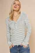 Mos Mosh 158800 MMEisley Wasabi Green Ribbed Knit Jumper - Dotique