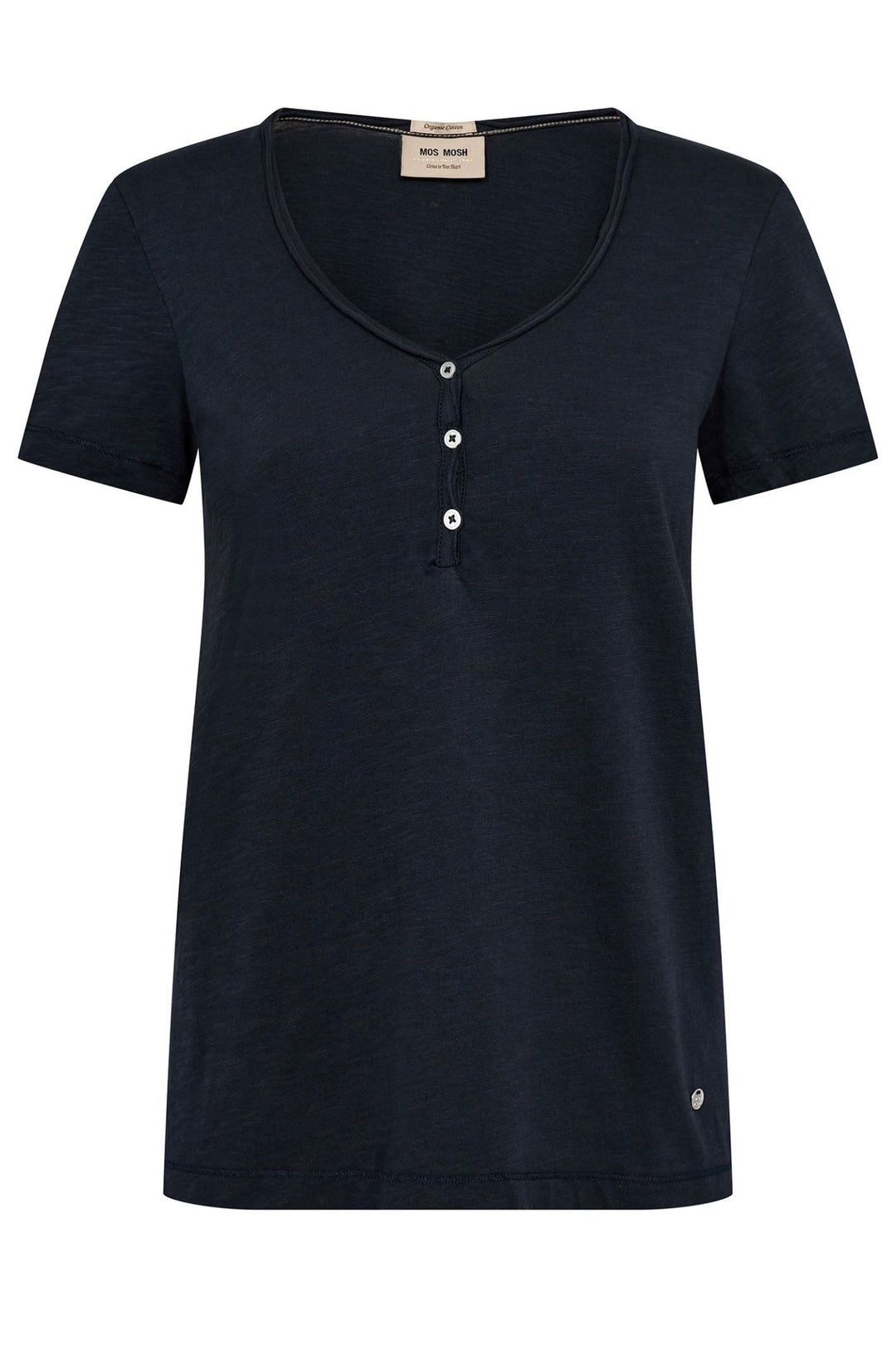 Mos Mosh 160930 MMAstin Salute Navy Basic T-Shirt - Dotique