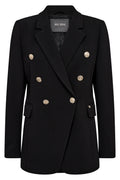 Mos Mosh 165070 Black Babeth Lunie Double Breasted Blazer Jacket - Dotique
