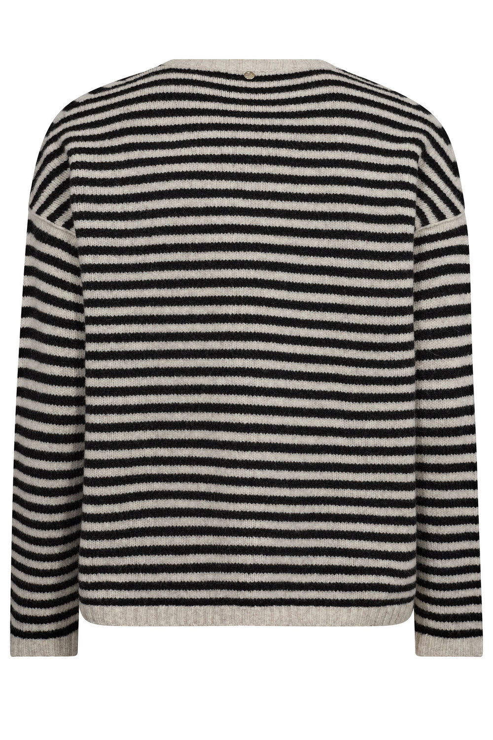 Mos Mosh 165860 Black Khai Stripe Knit Jumper - Dotique