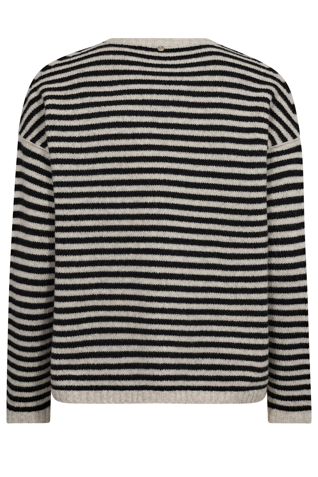 Mos Mosh 165860 Black Khai Stripe Knit Jumper - Dotique