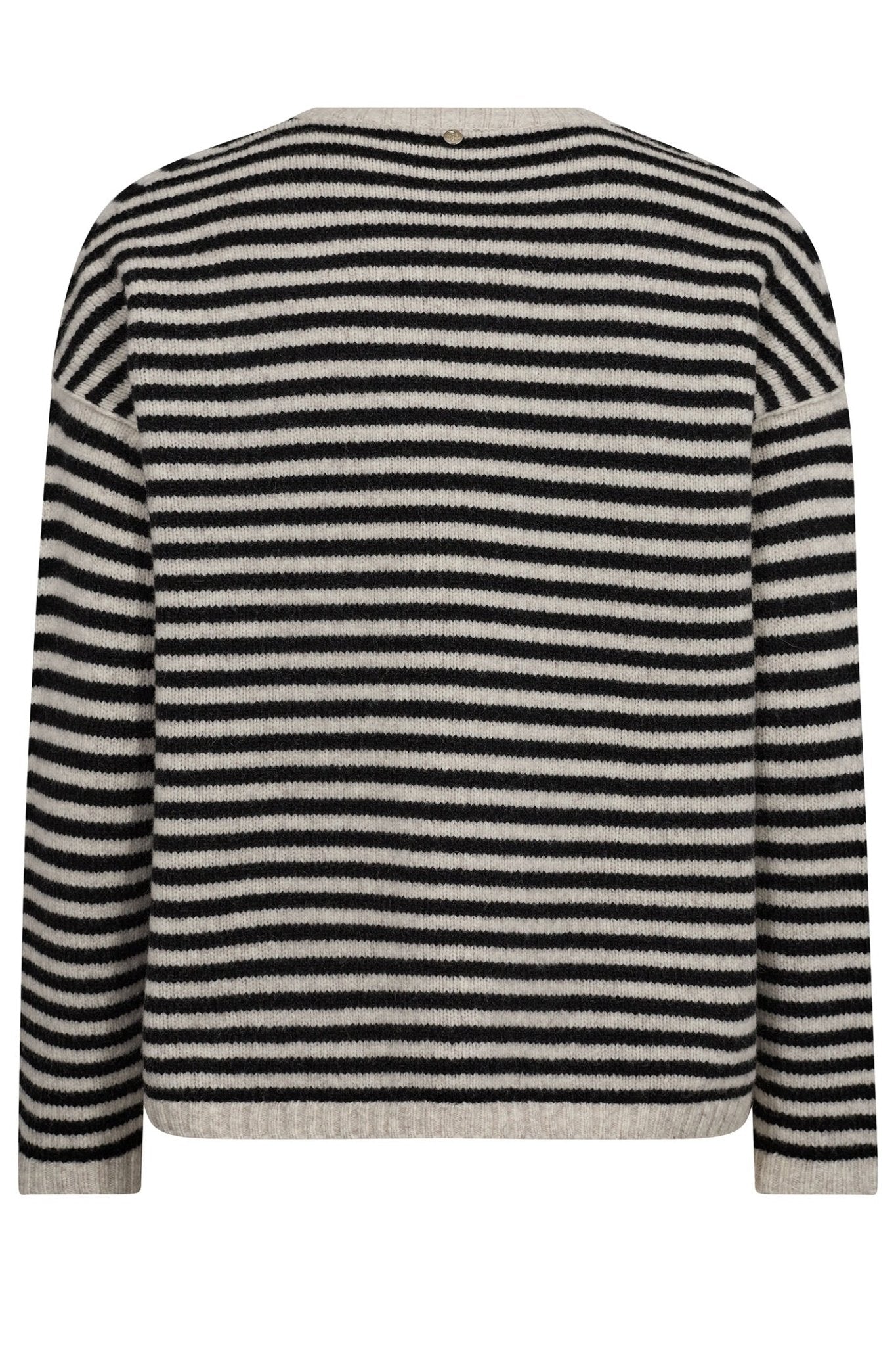 Mos Mosh 165860 Black Khai Stripe Knit Jumper - Dotique