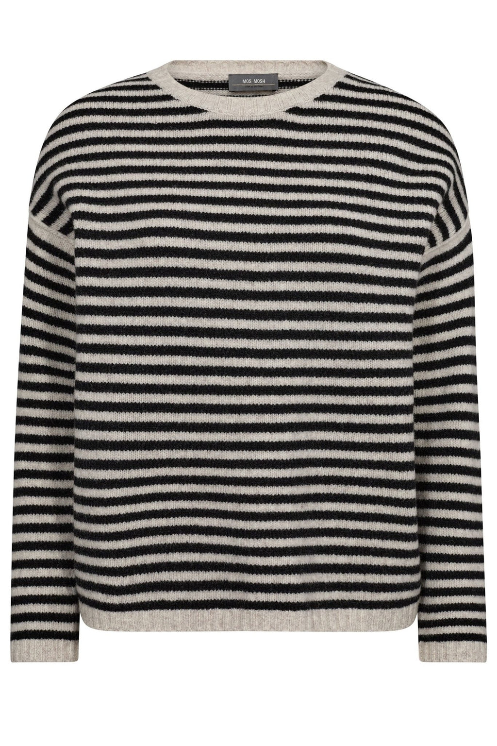 Mos Mosh 165860 Black Khai Stripe Knit Jumper - Dotique