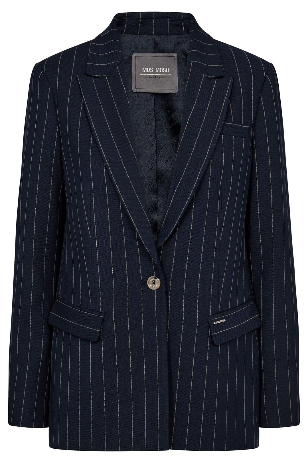 Mos Mosh 167000 Salute Navy Cher Prima Pinstripe Blazer - Dotique