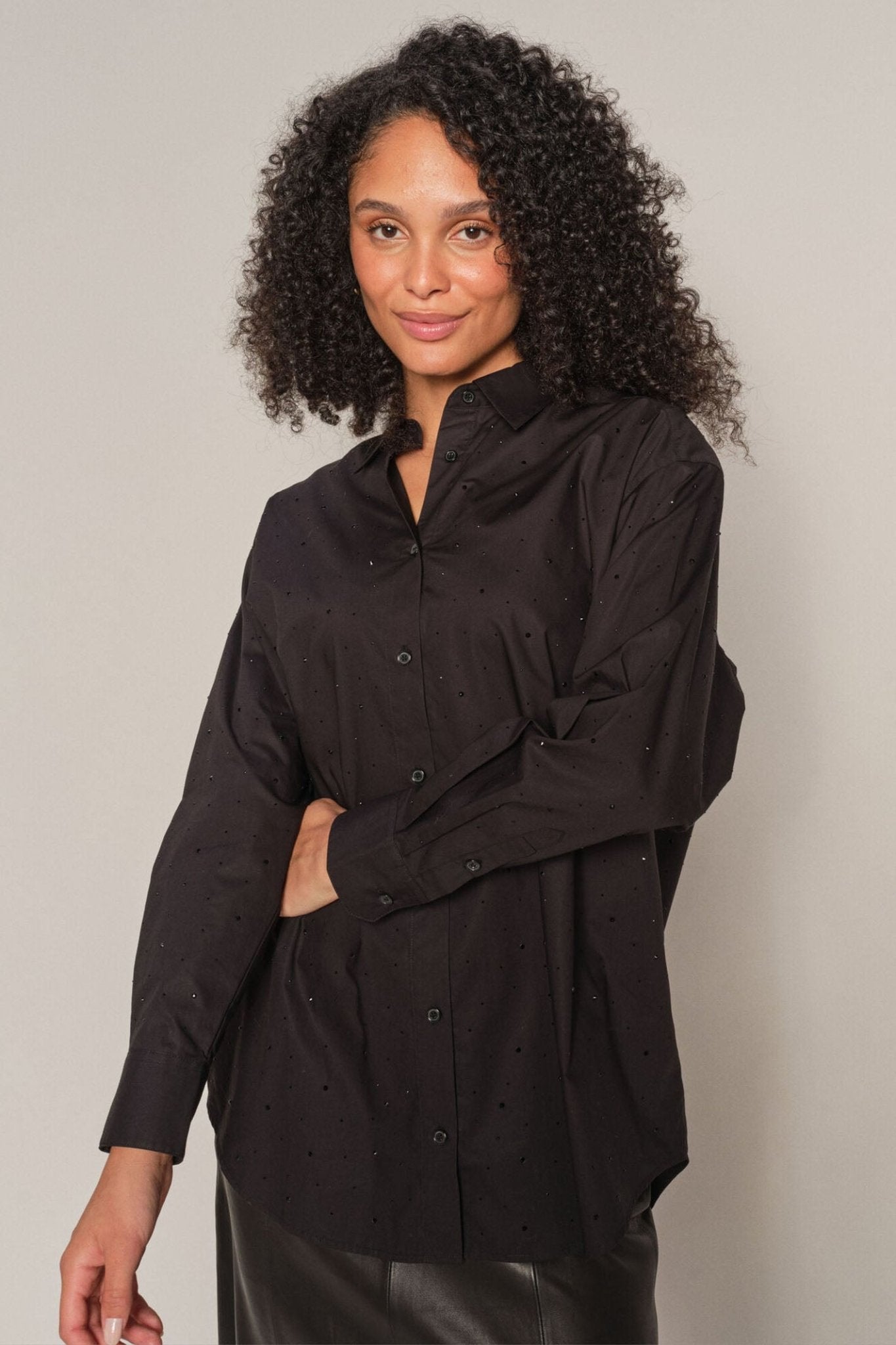 トップス misako Mos Mosh 167240 Black MMDanika Rhin Shirt – Dotique