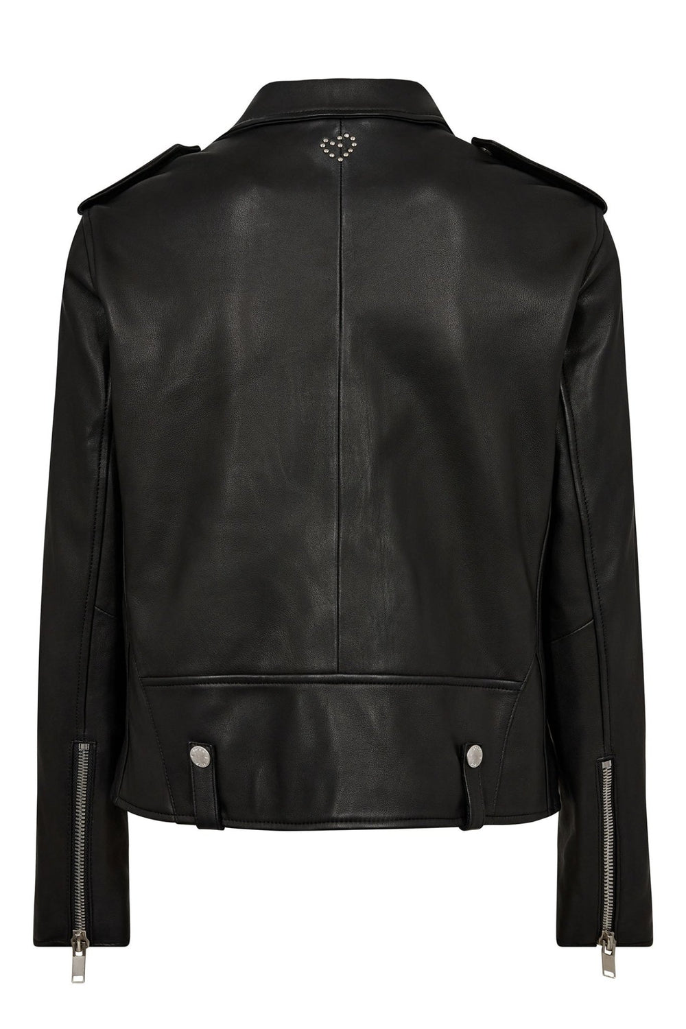 Mos Mosh 168830 MMMitchel Mol Black Leather Biker Style Jacket - Dotique